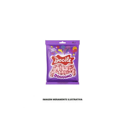 BALA - DOCILE - 500g GOMA MINI SINO ROSA